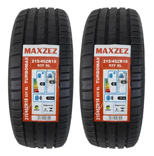 Kit 2 Pneus 215/45r18 93y Xl Maxzez Turbomax Pulse Fastback