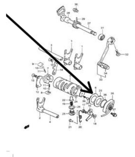 Arruela Trambulador De Câmbio Intruder125 Suzuki 09181-25251