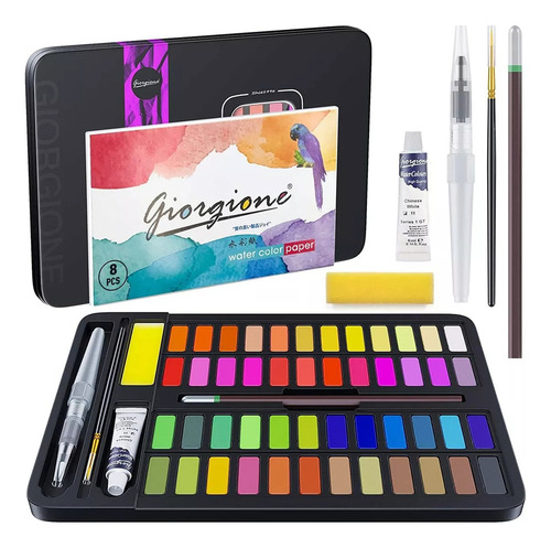 Xing Juego Profesional De Pinturas De Acuarela De 48 Colores