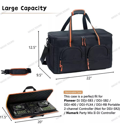 Bolso Acolchada Dj Bag Para Equipo, Gig Bag Músicos, Equipos