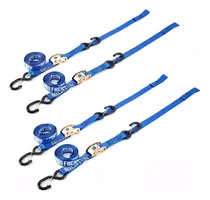 Comprar Pack 4 Zunchos Cintas Amarre Motos Cuatriciclo Trailer Azul