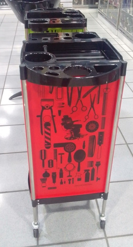 Imagen 4 de 7 de Carrito Auxiliar Para Peluquería, Barbería, Barbero