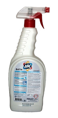 Imagen 2 de 3 de Spray Limpiador Para Baño Marca Abc 750ml