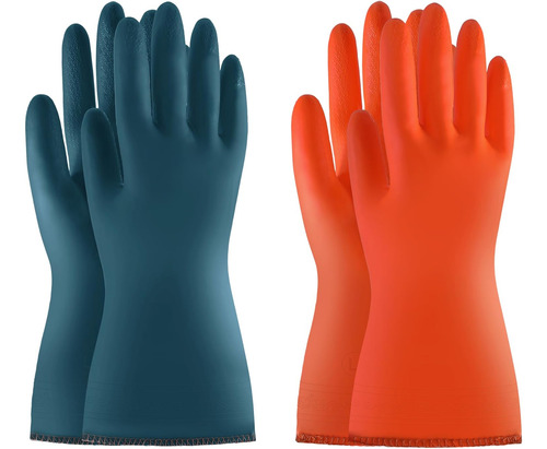 Guantes De Limpieza De Pvc Boomjoy Con Forro, Lavavajilla...