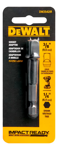 Adaptador De Hexagonal Para Impactos 1/4 3/8pul Dewalt