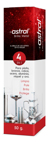 Limpiador Brillador Metales Crema Astral 50 G