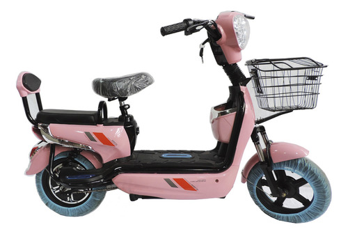 Imagen 2 de 10 de Moto Eléctrica Scooter 350w 48v 12ah Negra