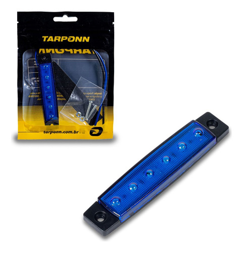 Sinalizador Lanterna Delimitadora 6 Leds 12v 24v Azul