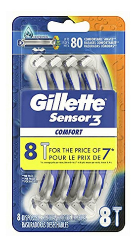 Gillette Sensor3 máquinas De Afeitar Desechables 8 Pz