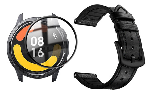 Banda Cuero Vidrio Nano Smartwatch Para Xiaomi S1 Active Gl
