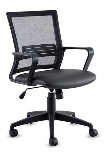 Sillón Ergonómico Oficina Basculante Home Office Link Negro