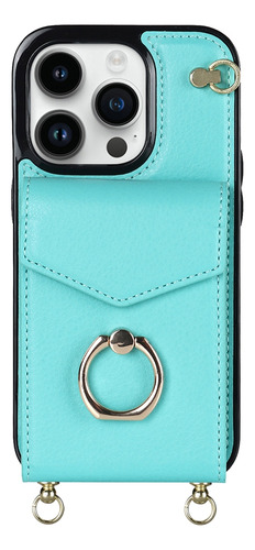 Funda Minimalista Tipo Cartera Para Samsung A22 5g Ring Kickstand, Bloqueo Rfid, Correa Para El Hombro, A Prueba De Golpes