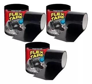 Pack De 3 Cintas Flex Tape Resistente Para Fugas Fuerte
