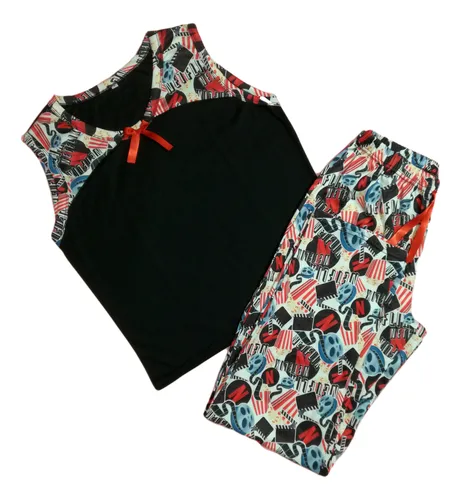 Pijama Multiusos Mujer 3 Piezas Blusas Pantalón Piel Durazno