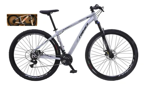 Bicicleta Aro 29 Rino Everest Montada 21 Velocidades - Prata 21