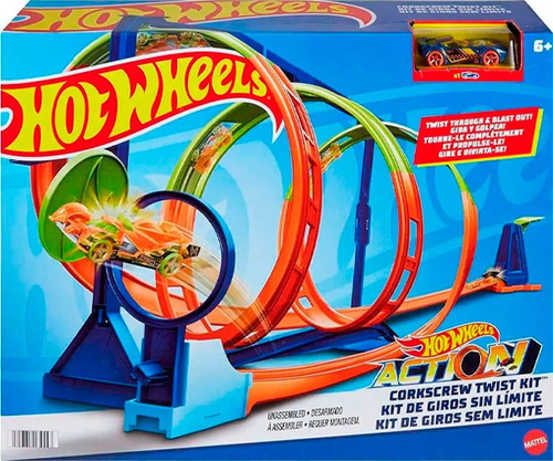 Pista Hot Wheels Cofre Espiral Infernal