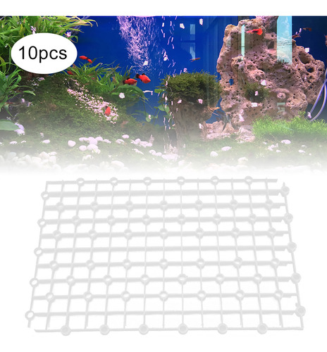 Rejilla De Filtro De Acuario Blanca Y Blanca, 10 Piezas, Emp