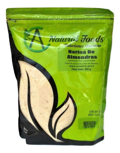 Harina De Almendra Sin Cutícula X 500 Grs - Natural Foods