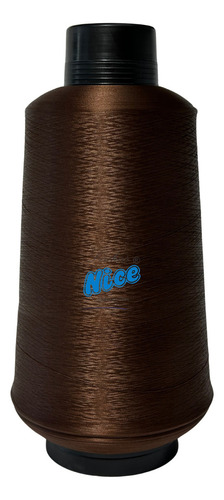 Kit Fio Overloque 500g - 10 Cones Colorido Cor Café
