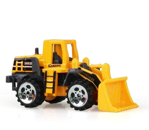 Kit 6 Tratores E Caminhões De Construção Die Cast Metal