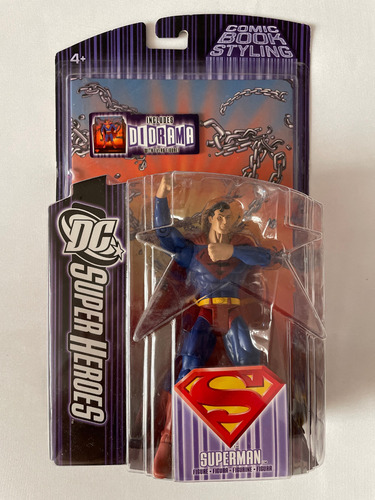 Superman Dc Super Heroes Comic Book Styling Mattel 2007 6pul (Usado)