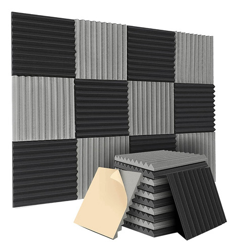 Paquete De 12 Paneles Acústicos Autoadhesivos Sound Pro De 1