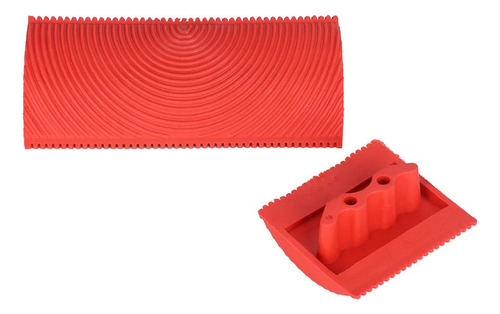 Juego De 2 Brochas De Goma Con Efecto De Grano De Madera Den