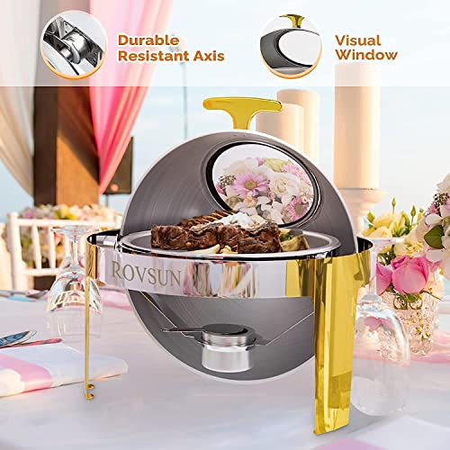 Juego De Platos Tipo Buffet Rovsun Redondos Para Rozaduras,