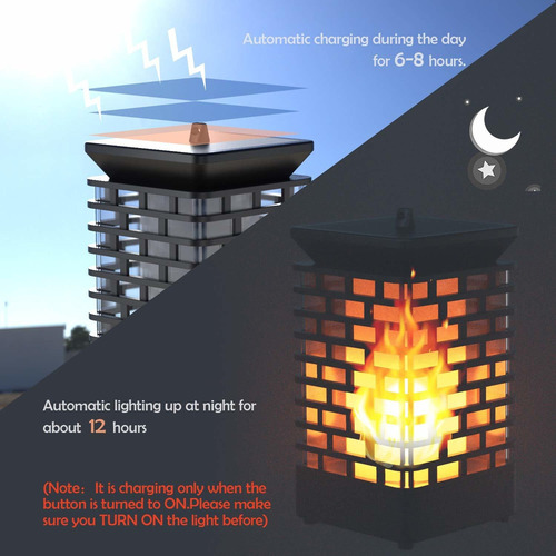 Aa2 Faroles Solares Luces Parpadeantes De Llama Colgantes Li