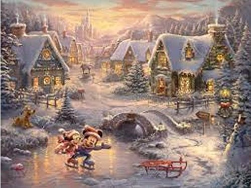 Thomas Kinkade - Puzzle De Vacaciones De Mickey Y Minnie