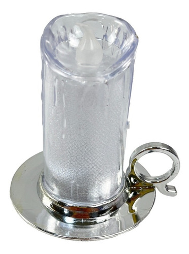 Pack 12 Lámpara Led Plástica Con Manilla Diseño Vela Cálida 