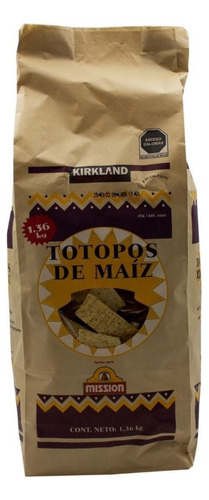 Totopos De Maiz Kirkland Ideal  Chilaquiles O Snack.