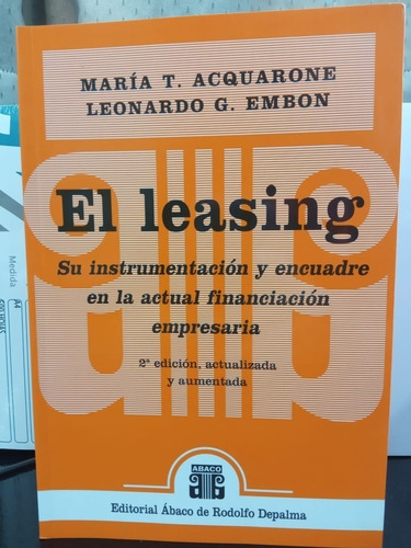 Libro El Leasing Ultima Edicion