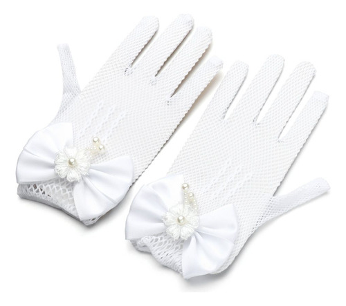 Guantes De Boda, Guantes De Novia, Con Lazo, Nudo, Encaje