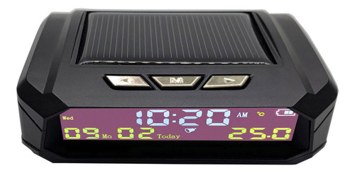 Reloj Digital Solar Para Coche An02 Tpms Look Con Fecha En E