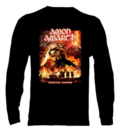 Polera Manga Larga Amon Amarth - Ver 10 - Surtur Rising