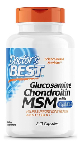 Doctor's Best | Glucosamine Chondroitin & Msm + 240 Capsulas Sabor Neutro