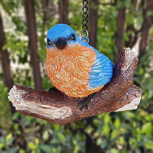 Figura De Pájaro Azul Mildahjoy Para Decoración De Jardín, D