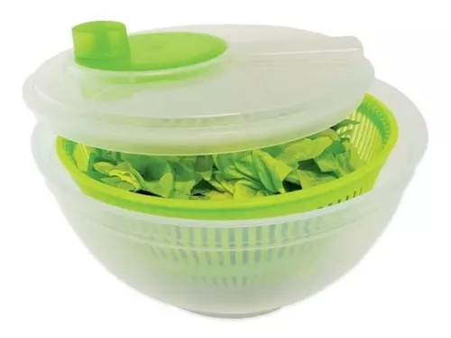 Centrifugadora De Lechuga Y Escurridor De Verduras Hiperware De 4l Color  Verde