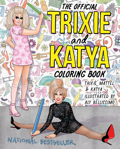 Book : The Official Trixie And Katya Coloring Book - Mattel