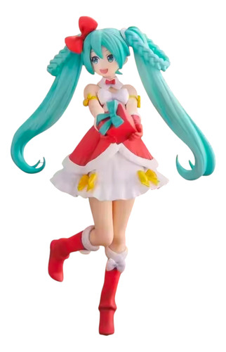 Figura Hatsune Miku Navidad 22cm Vocaloid Importada