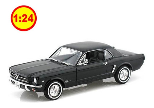 Automodelismo Ford Mustang Hard Top 1964 Black 1/24 Sku: 177