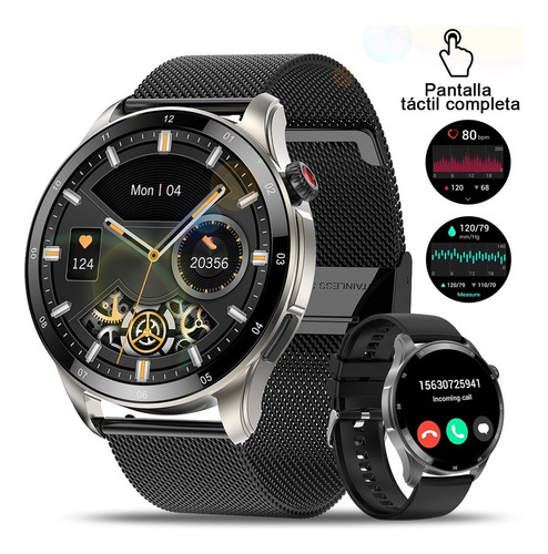 Smartwatch Ecg Hd De 1.43 Impermeable + Caja De Regalo