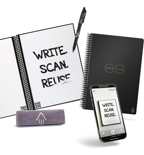 , Cuaderno Reutilizable Inteligente Rocketbook Dotgrid De 1