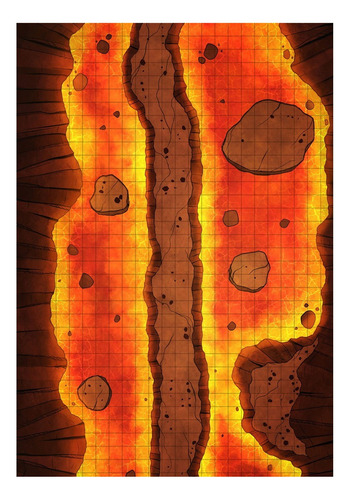 Mapa Rol D&d Battle Mat Infernal Passage Muy Lejano