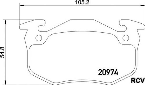 Balatas Disco  Trasera Renault Clio Sport  2.0l 4 Cil 2004