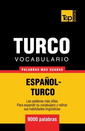 Libro : Vocabulario Español-turco - 9000 Palabras Mas _g 