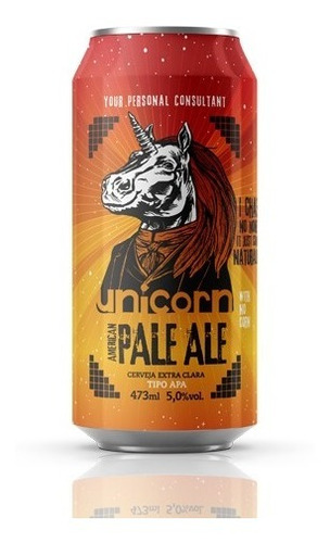 Cerveja Unicorn American Pale Ale Caixa C/ 6 Latas 473 Ml