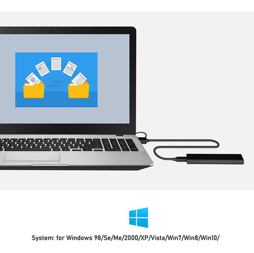 Carcasa M2 Ssd Carcasa Nvme Adaptador Ssd M.2 A Usb Para Nvm