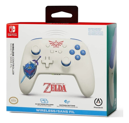 Controle Sem Fio: The Legend Of Zelda (branco) - Switch